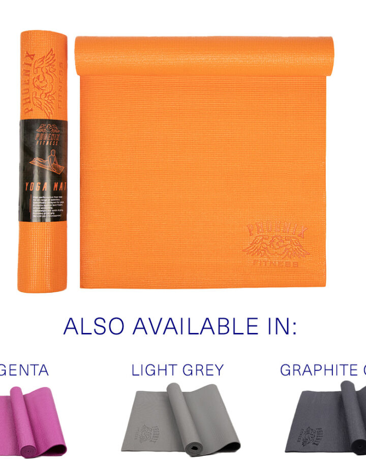 Exercise mat, available in Orange, Magenta, Light Grey or Graphite Grey