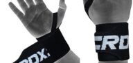 Superior wrist support for all gym goers by RDX. Ideal for Body builders, Strongman / Strongwomen competitors, Powerlifters, Olympic Lifters