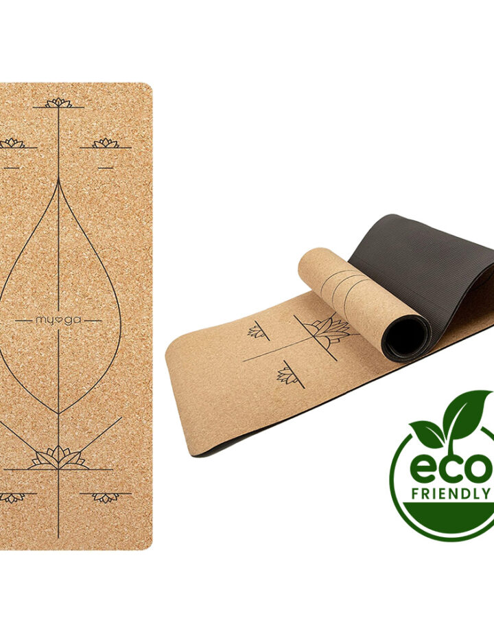 Cork Yoga Alignment Mat - Extra Large by Myga Yoga