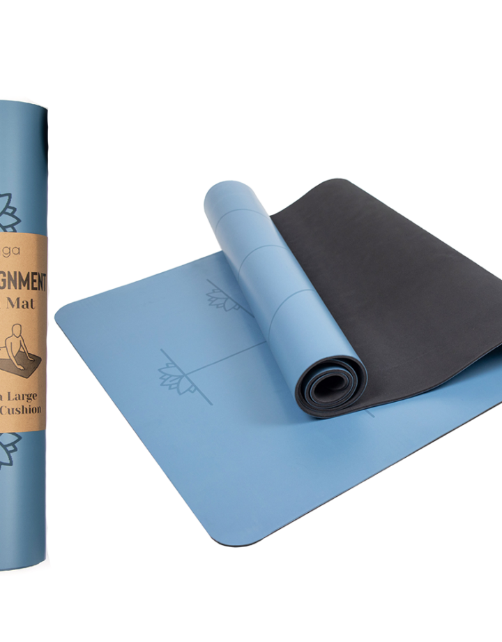 Blue Extra Large Yoga Alignment Mat