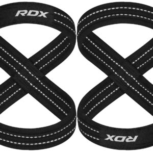 RDX White Figure 8 Weight Lifting Straps