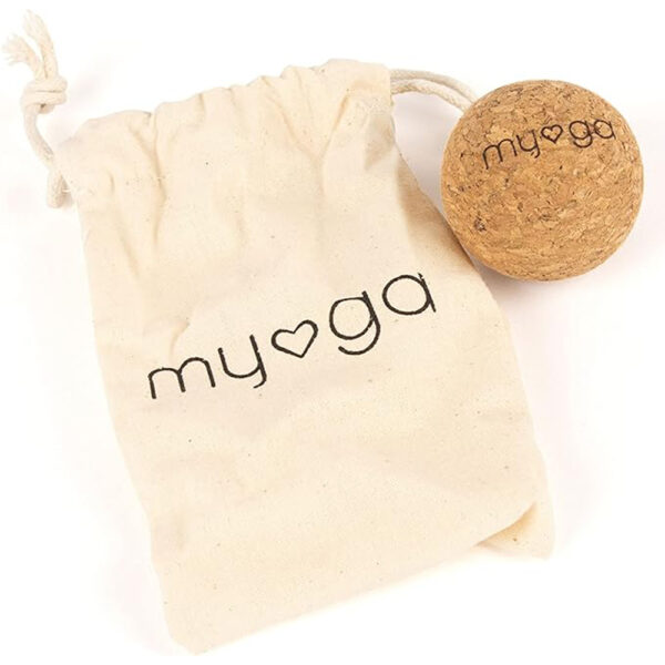 5cm cork massage ball with bag