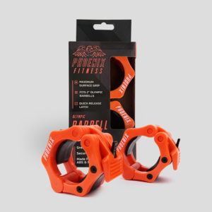 Orange Pair of Quick Release Olympic Barbell Collars