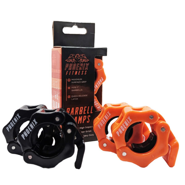 1" Barbell Collar (Barbell Clamps) available in orange, or black