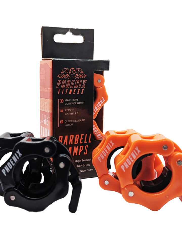 1" Barbell Collar (Barbell Clamps) available in orange, or black