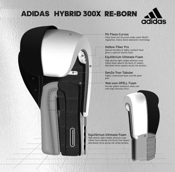 Key features behind Adidas Hybrid 300x Boxing Gloves