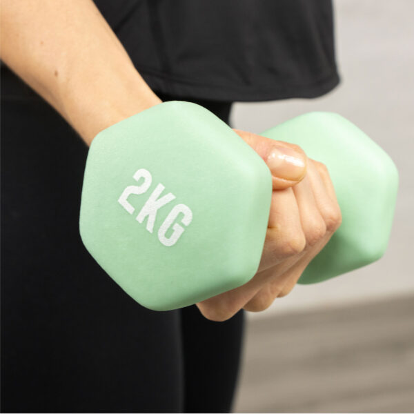 2kg dumbbell in the hand