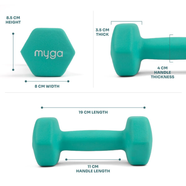 Myga, Neoprene Cast Iron Dumbbells - Image 16