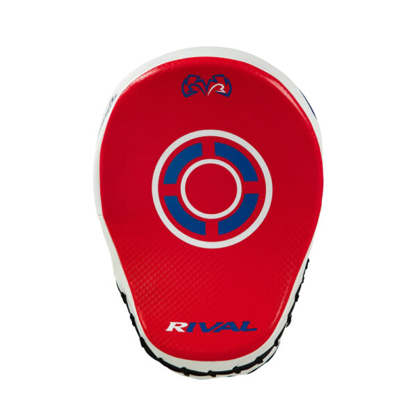 Individual photo of the red striking zone of the Rival RPM7. Please note these focus mitts ARE sold in PAIRS
