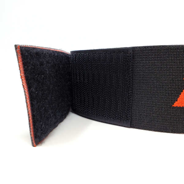 Image showcasing the velcro adjustment available on the head strap.