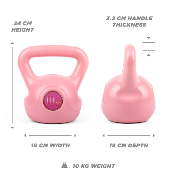Pink 10kg Kettlebell