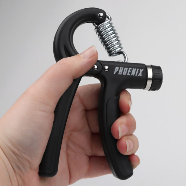adjustable hand gripper in use.