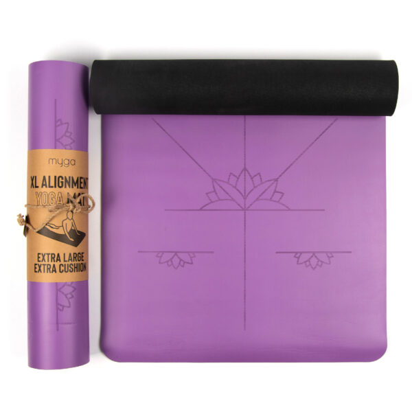 Purple Yoga Alignment Mat