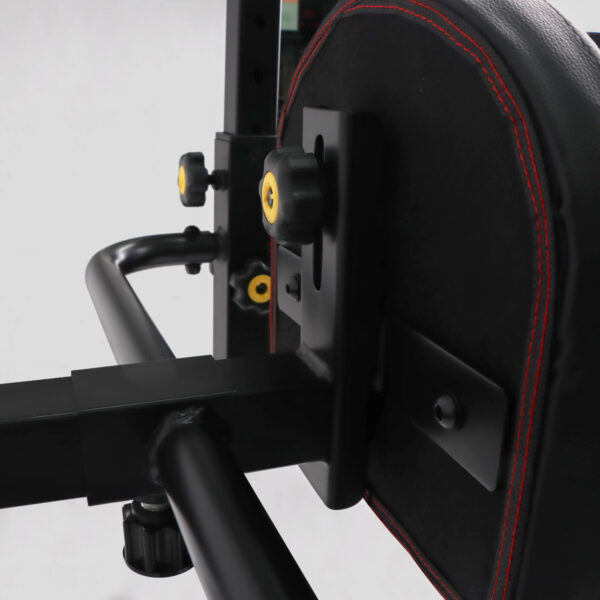 The adjustable part of the back rest on the Phoenix Fitness Power rack