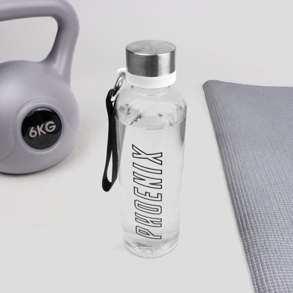 550ml Clear Drinks Bottle in fitness setting