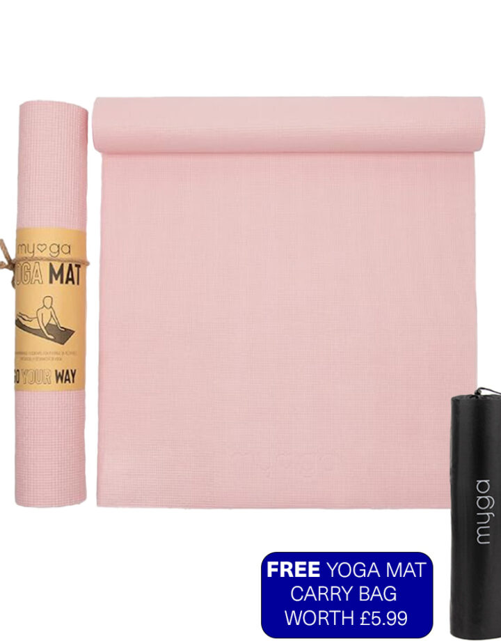 Dusty Pink Essential Yoga Mat. Comes with a FREE Yoga Carry Bag when purchased using discount code free-yoga-bag