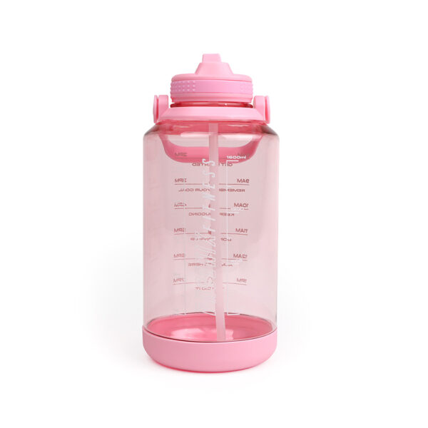 Pink motivational 2 litre hydration bottle