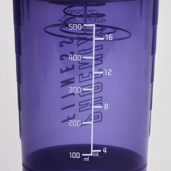 Measurements on the side of the Purple Protein Mixer