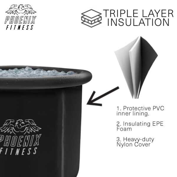 Ice Bath, key feature triple layer insulation