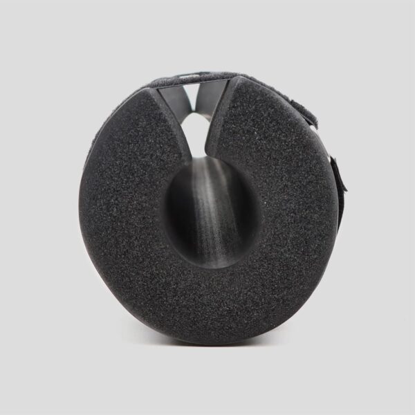 Side view close up of black barbell hip thrusting pad from Phoenix Fitness