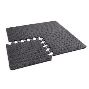 4 non-slip interlocking gym floor mats from Phoenix Fitness