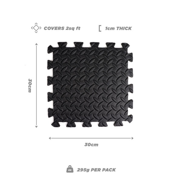 Dimensions of the Phoenix Fitness Gym mats