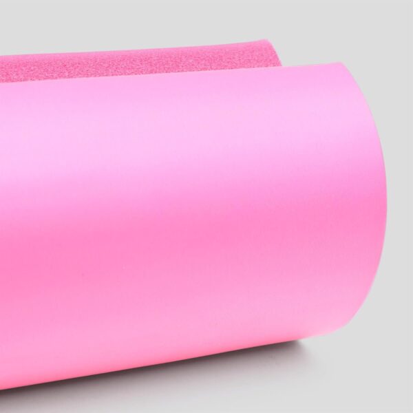 Pink barbell squad pad close up