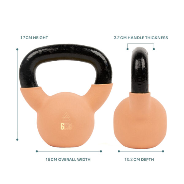 6kg cast iron kettlebell dimensions