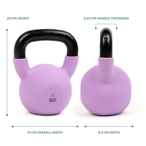 10kg Cast Iron Kettlebell dimesnions