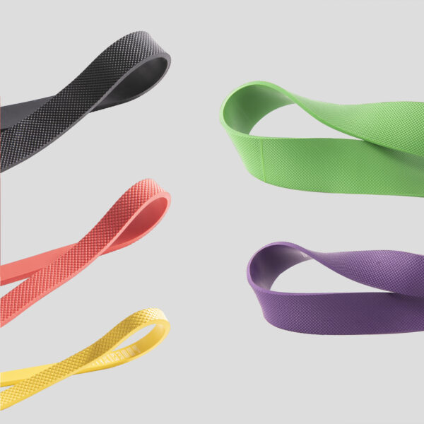 Photo showing the textured inner of the phoenix fitness resistance bands